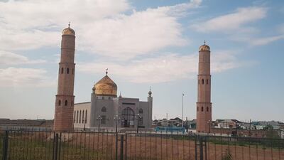 A mosque near the checkpoint into Baikonur city. Erica Alkhershi / The National