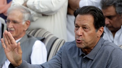 Pakistan's former prime minister Imran Khan was ousted in a no-confidence voted in April. AP