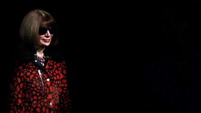 Vogue editor Anna Wintour attends a presentation at Paris Fashion Week Womenswear Fall/Winter 2017/2018. Vittorio Zunino Celotto / Getty Images