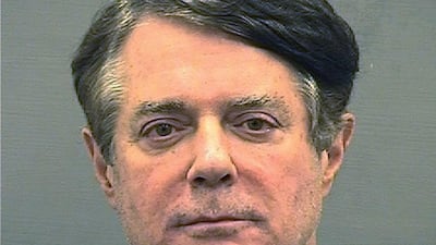 Former Trump campaign manager Paul Manafort's jail booking photo taken on July 12, 2018. Reuters