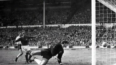 England benefited from a controversial goal in the 1966 World Cup final, right, when Geoff Hurst’s strike was adjudged to have crossed the line in the match against Germany.