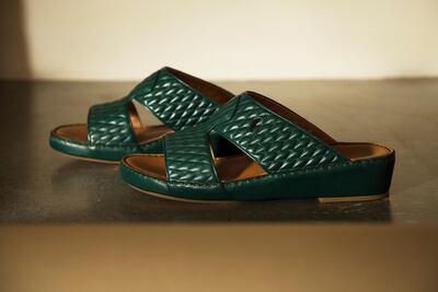 The Rehan Quilted sandal by Albatar, Dh1,700