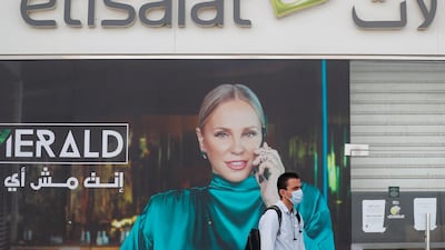 An Etisalat store in Egypt. The UAE's telecom operators are still in the process of rolling out the 5G network. Reuters