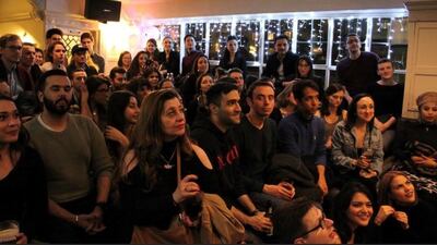 Audience members at a previous Weapons of Mass Hilarity show. Photo: Noor Lozi