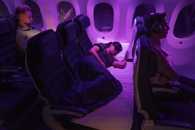 Air New Zealand's Skycouch. Photo: Air New Zealand