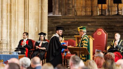 The class of 2020 and 2021 celebrate at their graduation ceremonies this month. Photo: University of Kent