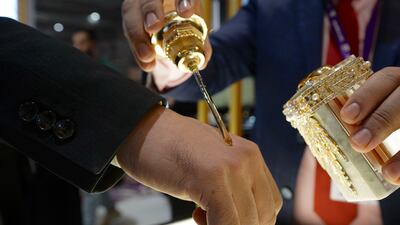 Visitors can sample various perfumes and ouds