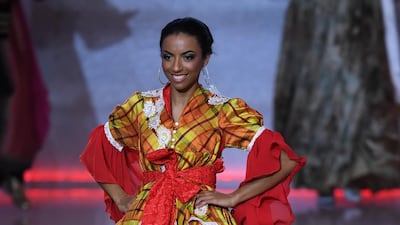 Miss Guadeloupe Anais Lacalmontie performs during the Miss World 2019 in London. EPA