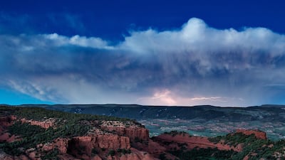 Stormy skies over the ranch. Courtesy Red Reflet Ranch