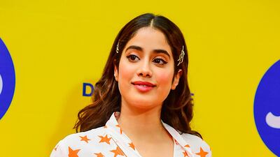 Bollywood actress Janhvi Kapoor wears all high street: River Island and Topshop at the 'Jio MAMI' 21st Mumbai Film Festival in Mumbai on October 13, 2019.