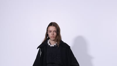 Givenchy hinted at its own history for autumn/winter 2022. Getty Images