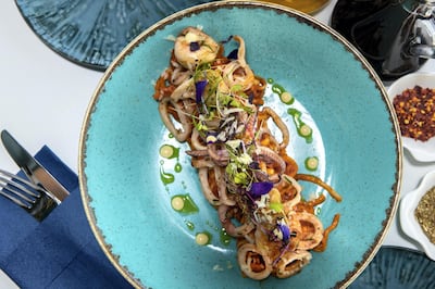 Seafood linguini from Medi Terra. Victor Besa / The National