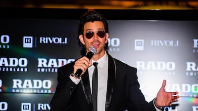 Indian film star and Rado ambassador Hrithik Roshan in Dubai. Courtesy Rado