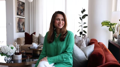 Interior designer and artist Tehmina Nadeem has put her skills to use in her three-bedroom apartment in Boulevard Point, Downtown Dubai. All photos: Chris Whiteoak / The National