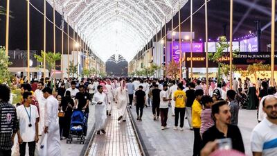 The Riyadh Season Boulevard is one of 12 main destinations that have been set up for the programme of events. Twitter / @Turki_alalshikh