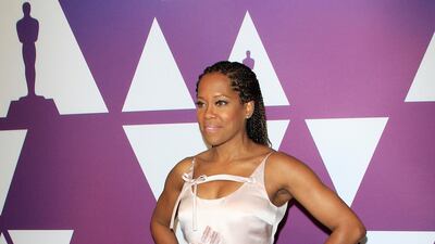 Regina King arrives for the 91st Oscars Nominees Luncheon at the Beverly Hilton hotel. King is nominated for Best Supporting Actress for her role in 'If Beale Street Could Talk'. AFP