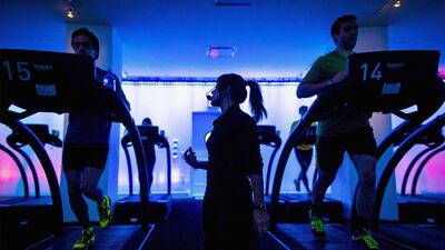 The treadmill takes up all of the floor space at every gym and fitness club around the world. Brendan McDermid / Reuters