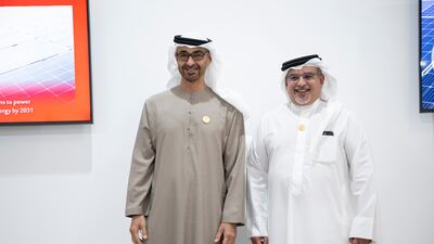 Sheikh Mohamed with Prince Salman of Bahrain. Rashed Al Mansoori / UAE Presidential Court