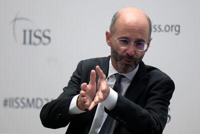 US Special Envoy for Iran Rob Malley speaks during a media briefing in Manama. AFP