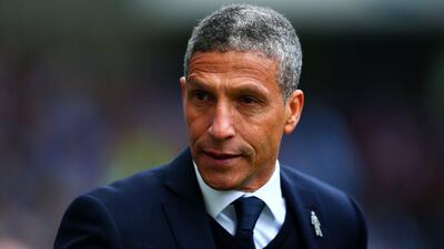 Chris Hughton, manager of Brighton & Hove Albion. Dan Istitene / Getty Images