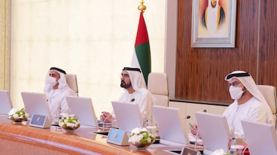 Sheikh Mohammed bin Rashid discussed the UAE's ambitious Projects of the 50 plans during the meeting in Abu Dhabi