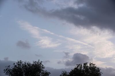 Dubai residents woke to gloomy skies on Friday morning. Antonie Robertson / The National