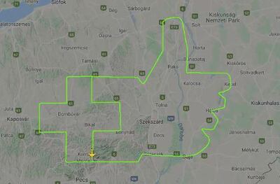 A Magnus Fusion 212 pilot took to the sky over Hungary today to show appreciation for healthcare professionals.