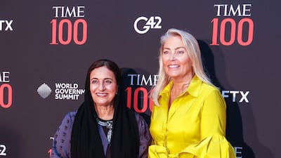 Sheikha Lubna Al Qasimi and friend.