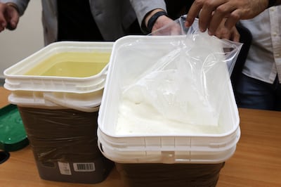 Cocaine was discovered in the containers. EPA