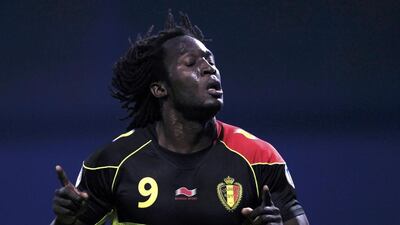 Belgium's Romelu Lukaku celebrates his second goal against Croatia. Antonio Bronic / Reuters
