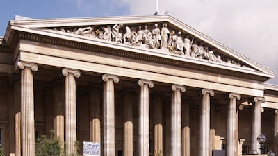 Gardeners from the Royal Botanic Gardens at Kew prune the foliage in an Indian-themed garden on the west lawn of the British Museum in 2009