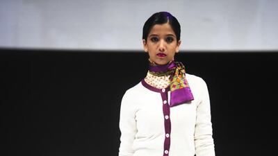 Approximately 30 per cent of the new Etihad Airways outfits are handmade or handstitched. Lee Hoagland / The National