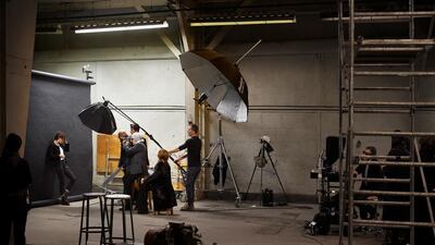 Behind the scenes of the making of the campaign for the Gabrielle bag. Courtesy Chanel