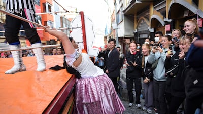 Cholitas are a popular attraction at Electropreste. Many of the women say wrestling brings a sense of empowerment. Reuters