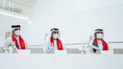 Members of the UAE Cabinet at Expo 2020 Dubai.