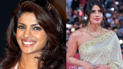 27 versus 37: Priyanka Chopra is seemingly ageless. She often sported big, bouncy hair on the red carpet in 2009 (sunglasses on your head is also very 'last decade'), while in 2019, she tends to wear her hair quite relaxed (and is not often seen smiling with her mouth open on the red carpet). EPA