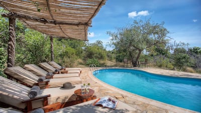 The pool at Roho ya Selous, Selous Game Reserve, Tanzania. Courtesy Asilia Africa