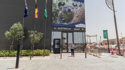 The Australian pavilion is in the Mobility district at the Expo site.
