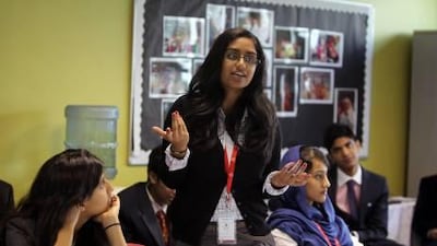 Roshna Bahauddin, representing China, spoke at the "security council" session yesterday.