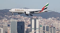 The Emirates airline policy includes medical cover for conflict-related incidents as well as extended-stay support. AFP