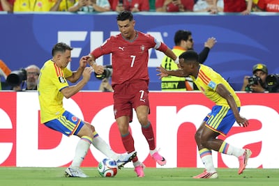 Cristiano Ronaldo has played all three matches without any break. AFP