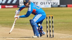 Vaibhav Sooryavanshi during a T20 against Zimbabwe in Harare in July 26. AFP