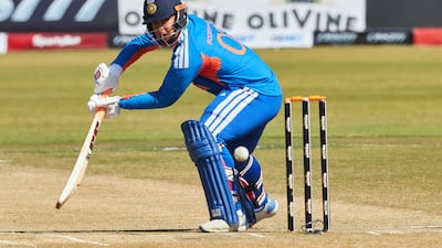 Vaibhav Sooryavanshi during a T20 against Zimbabwe in Harare in July 26. AFP