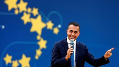 Italian Deputy PM Luigi Di Maio. The country insists it will not alter its budget plans. Reuters