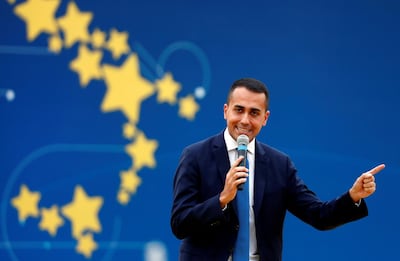 Italian Deputy PM Luigi Di Maio. The country insists it will not alter its budget plans. Reuters