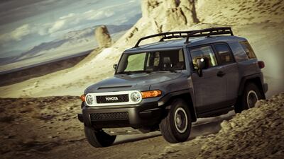 The FJ Cruiser undergoing testing.