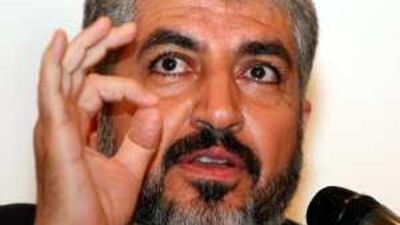 Khaled Meshaal, Hamas's political leader, said it would sign the Egyptian reconciliation accord with Fatah and other Palestinian factions in October.