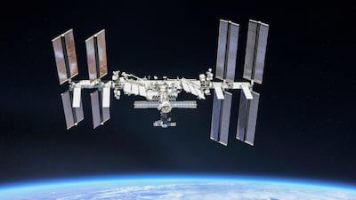 The International Space Station photographed by Expedition 56 crew members from a Soyuz spacecraft after undocking. Nasa/Roscosmos