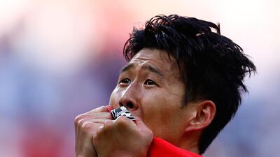 South Korea's forward Son Heung-min has plenty at stake at the Asian Games this month. AFP