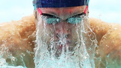 Cody Miller competes in the men's 100 metre breaststroke heats on Day 2 of the TYR Pro Swim Series in San Antonio, Texas, on Friday, January 15. AFP